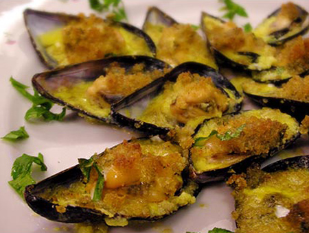 Cozze gratinate